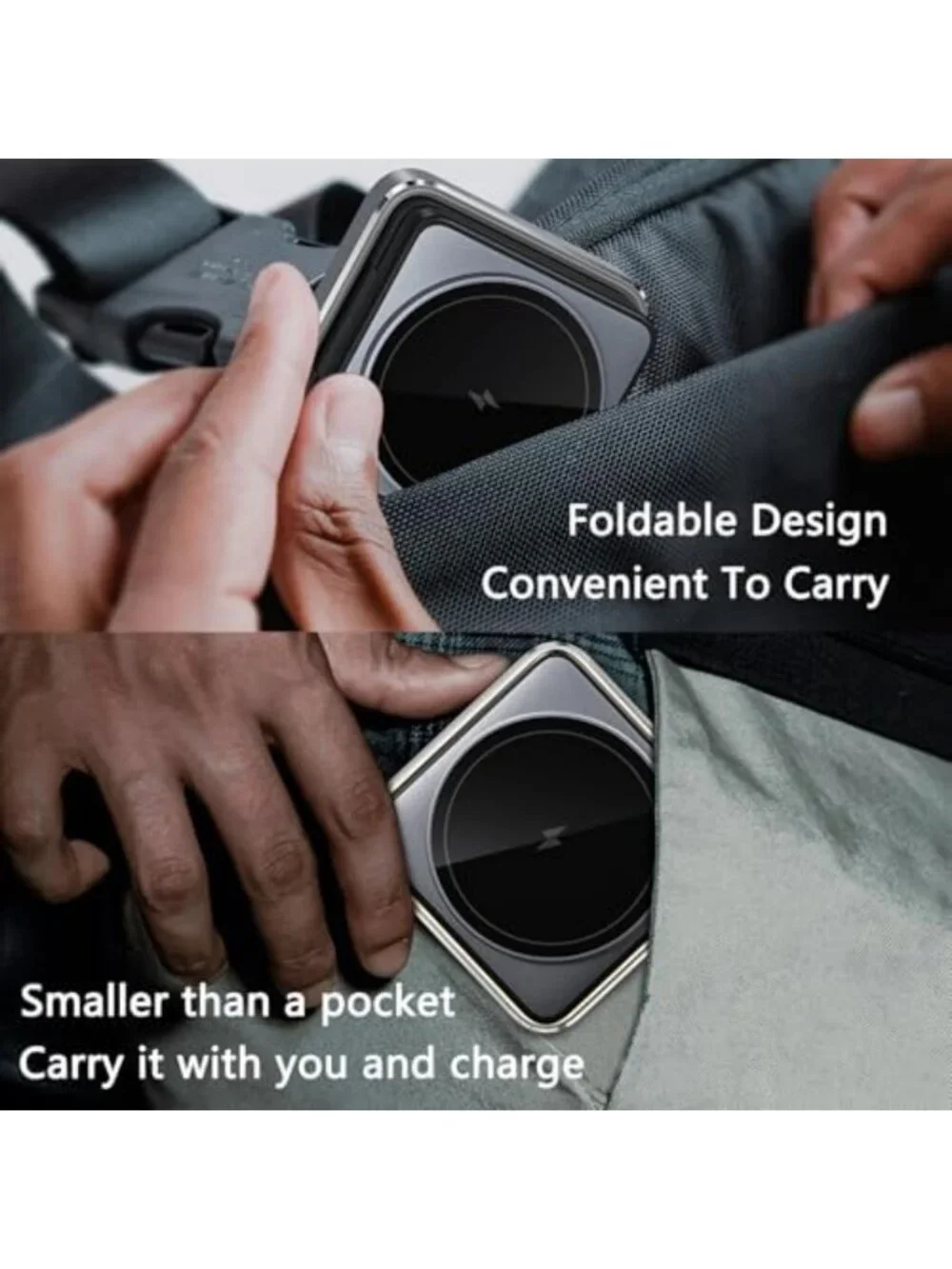 3-in-1 Foldable Wireless Charger Station for iPhone, AirPods & Apple Watch